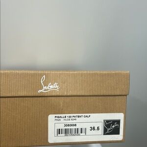 Christian Louboutin Pigalle 120 Patent Calf Heels Box